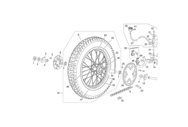 BLACK WHEEL TR BLACK+HUB +2R WHITE Z42