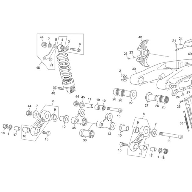 REAR SUSPENSION LINK TR EC76