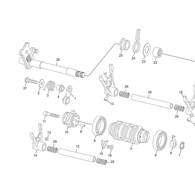 INDEX LEVER ASSY 250 300 SEF FL