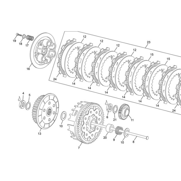 PLATE PRESSURE  250/300 2T LIGHT