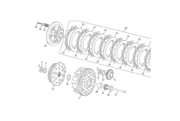 CLUTCH ASSEMBLY WITHOUT DISK  250/300 SE EVO 2