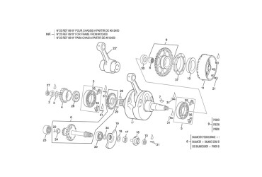 CONNECTING ROD KIT BEARING SHELL 250/300CC  CRANK REF 8930