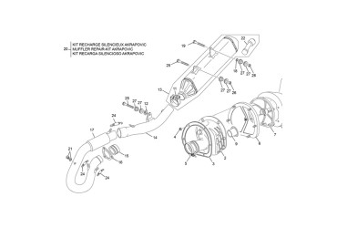 RACING HEADER  AKRAPOVIK END SEF 450