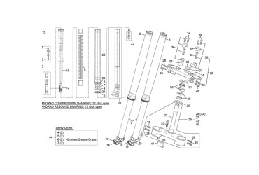 LOWER PLATE FORK SET  KYB DIRLOCK SE / SEF