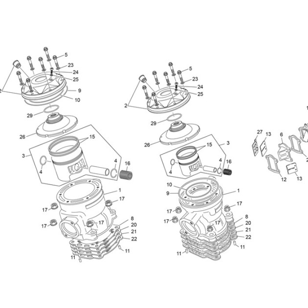 COUVERCLE 125 TR RED OXIA