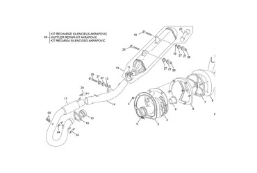 INTERMEDIATE EXHAUST PIPE END 450 SEF 2022