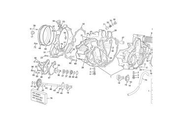 CLUTCH CRANKCASE 250 PALIER SPARE PARTS