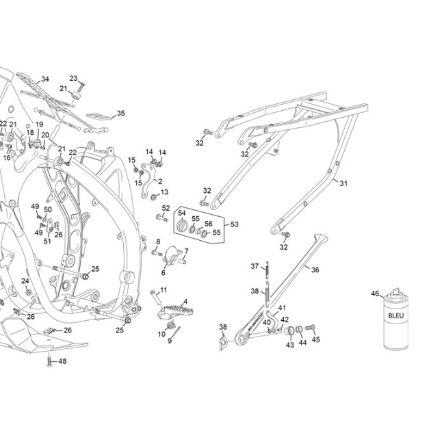 LEFT CYLINDER HEAD SUPPORT 125 SE 24