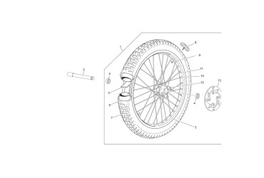 FRONT WHEEL AXLE
