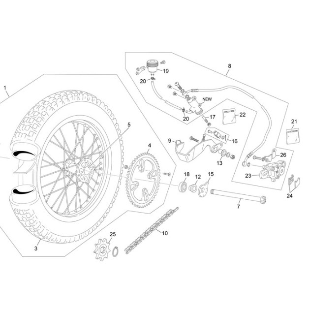 LEFT REAR AXLE EXCENTRIC