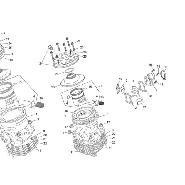 CILYNDER GASKET SILICON 1.0 250/290/300 WI