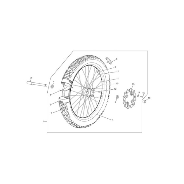 FRONT BRAKE DISC 80 TRIAL