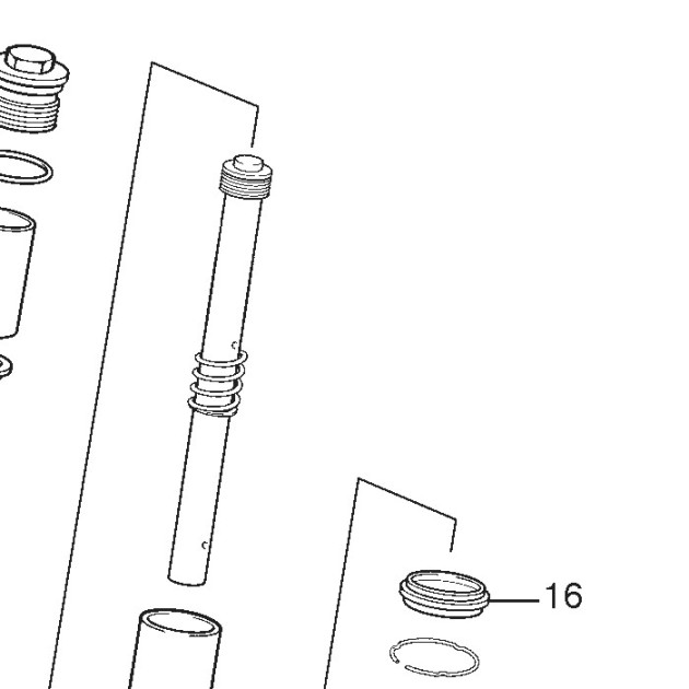 PAIOLI 41 MM FRONT FORK COMPLETE 125CC