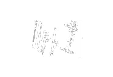 FRONT SUSPENSION PAIOLI 41 MM FOR 50 CC