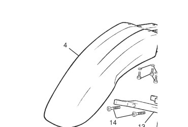 FRONT SEMI-MUDGUARD SM