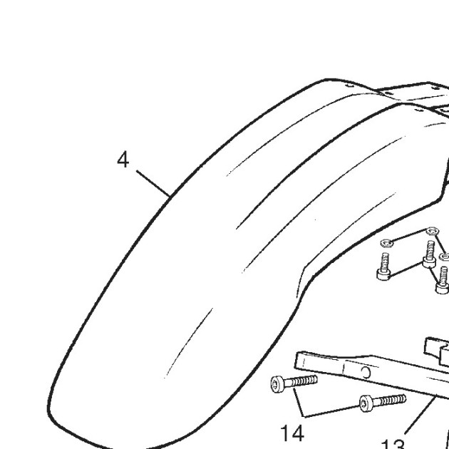 FRONT SEMI-MUDGUARD SM