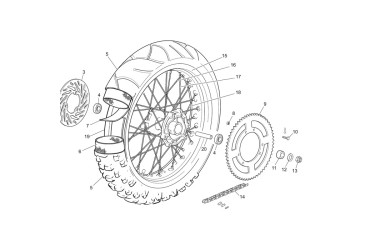REAR SPROCKET 56 Z 50 CC