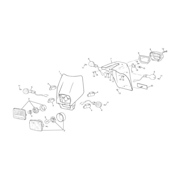 FRONT LIGHT BULB 50 END