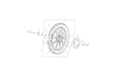FRONT RIM 1.60 X 21 TRAIL BLUE