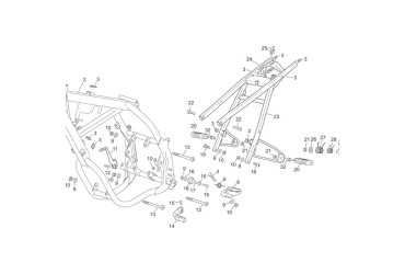 GEAR SELECTOR ALU SHORT50/125
