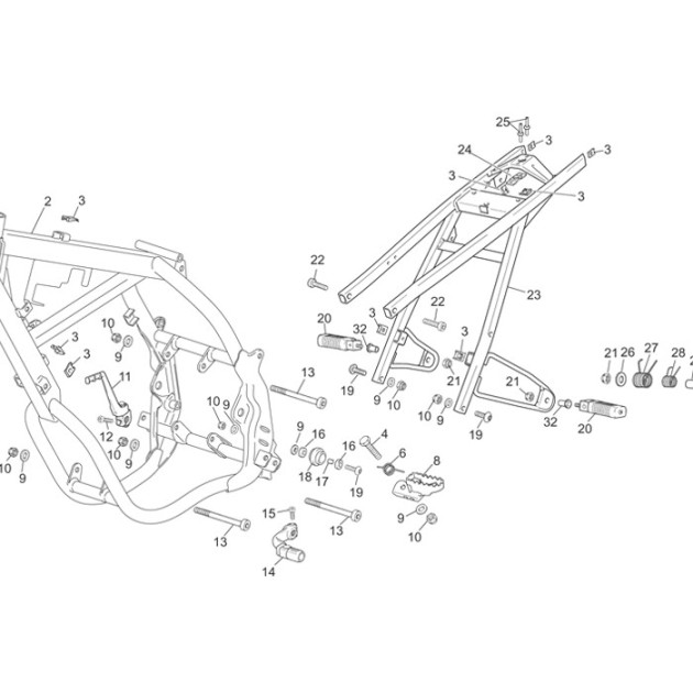 GEAR SELECTOR ALU SHORT50/125