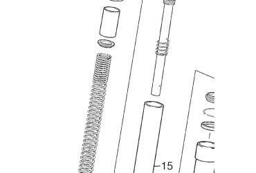 GUIDE FRONT BRAKE HOSE 50 125 06