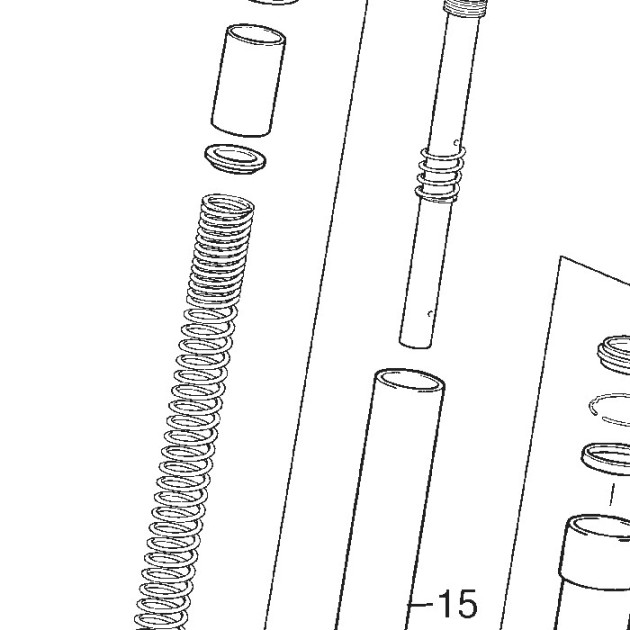 GUIDE FRONT BRAKE HOSE 50 125 06