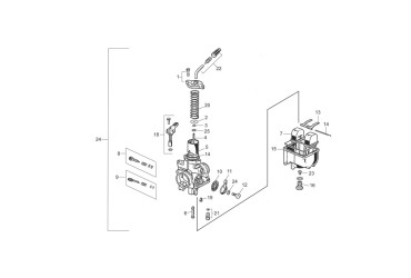 A CARBURETOR COMPLETE PHBL26BS