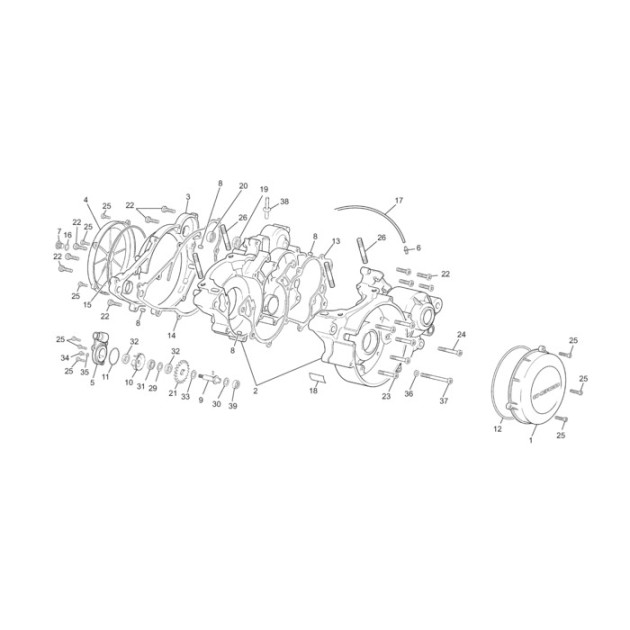 CENTRAL CRANCKASE  GASKET