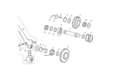 KICKSTART AXLE