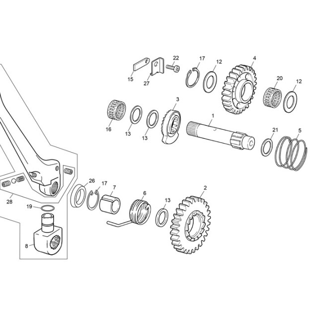 SPACER SPRING KICK START