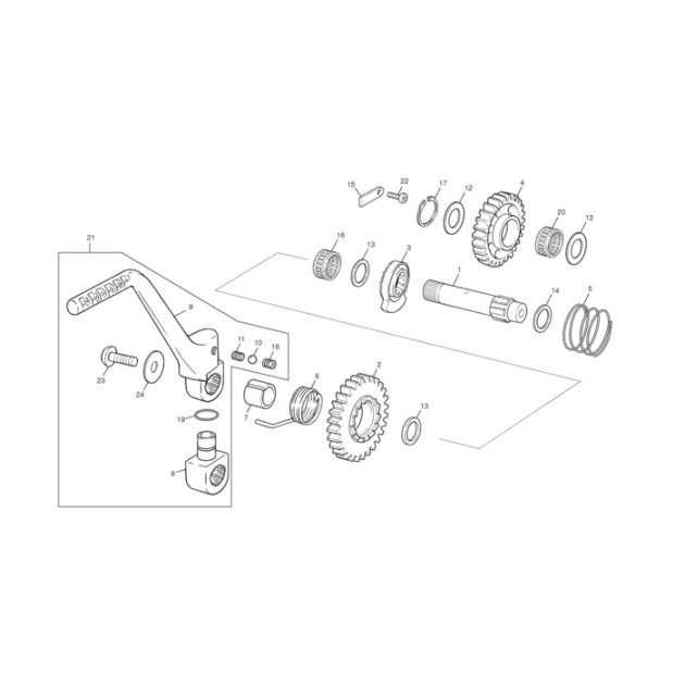 KICKSTART PEDAL (CHANGE BY 3428)