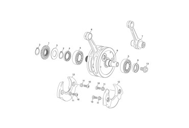 CRANKSHAFT BEARING 125/200CC