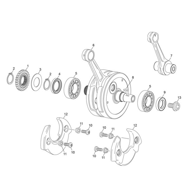 CRANKSHAFT BEARING 125/200CC
