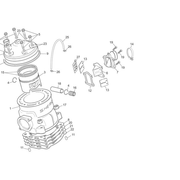 CILYNDER GASKET 125/200CC