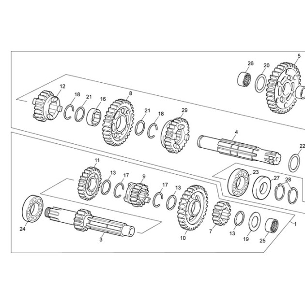 GEAR CLUTCH SHAFT EVOL 2