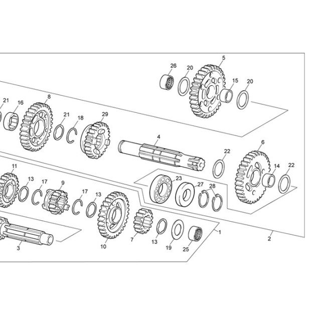 GROUP FIRST SHAFT WITH PINION 03