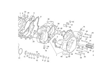 CENTRAL CRANCK CASE GASKET 4ST TRIAL
