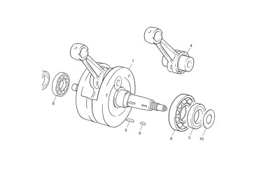 CRANCK SHAFT ASSY 4ST TRIAL