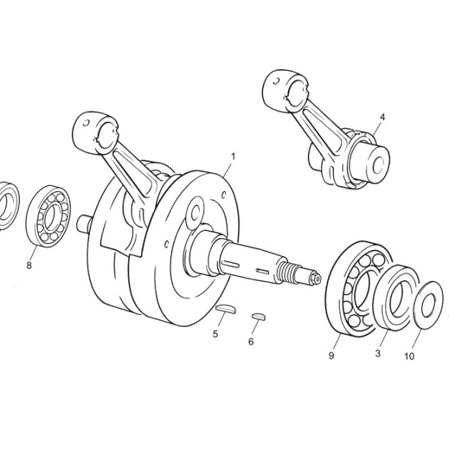 CRANCK SHAFT ASSY 4ST TRIAL