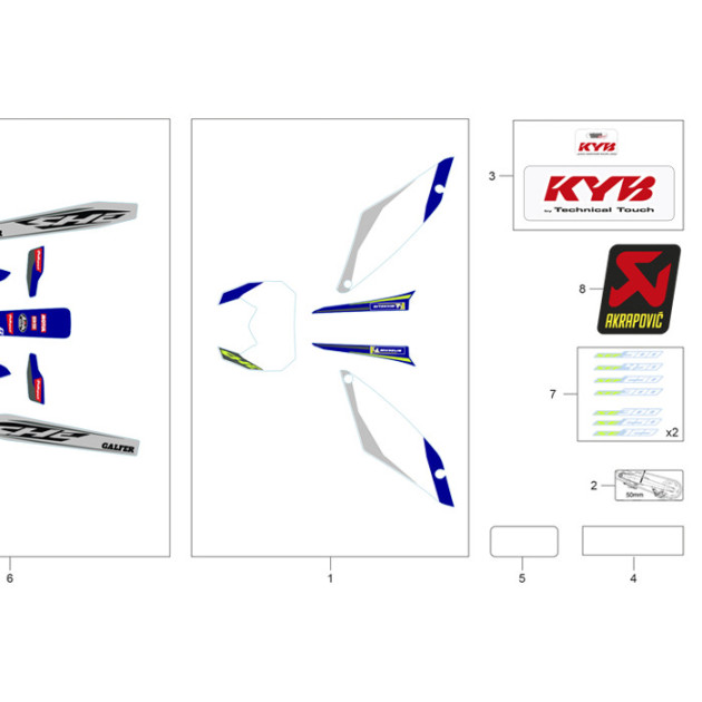 NUMBER PLATE STICKER  KIT END 2023