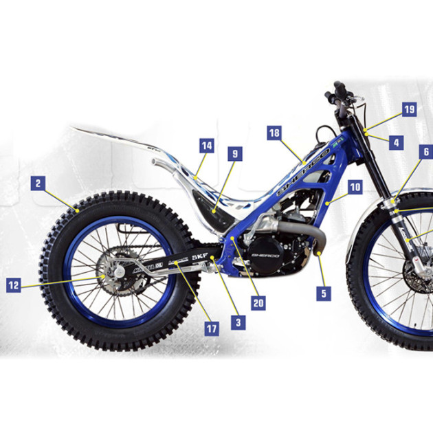 REAR SPROKET 46D 4 TROUS 2002