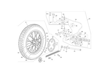 REAR SPROCKET 56 D 4 HOLE