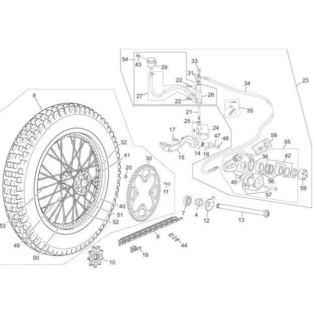 REAR SPROCKET 56 D 4 HOLE
