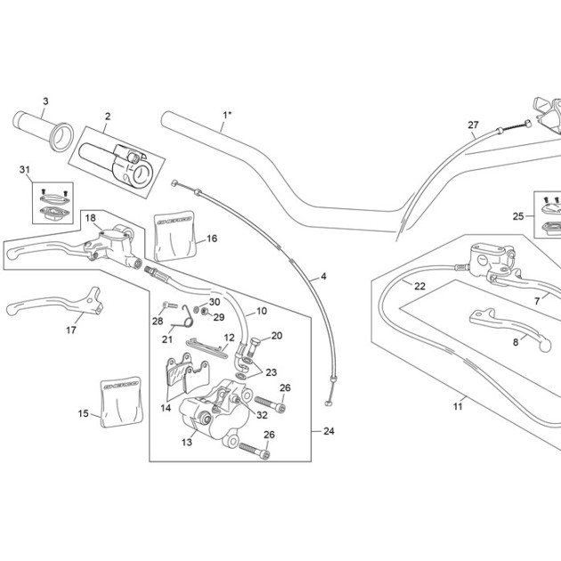 GUIDE FRONT BRAKE HOSE
