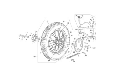 REAR NIPPLE SPOKE Ø7 M4X0.7