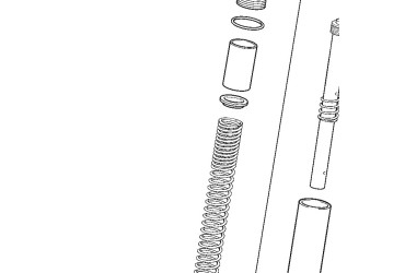 FORK ASSY LEFT 50 END