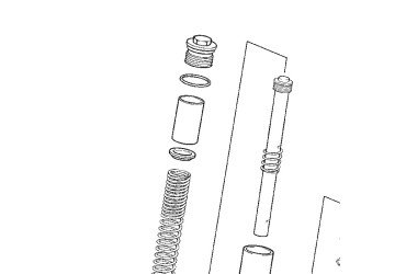 STEERING NUT FORK 50 END