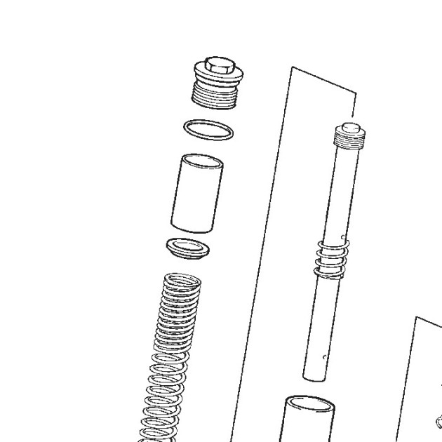 STEERING NUT FORK 50 END