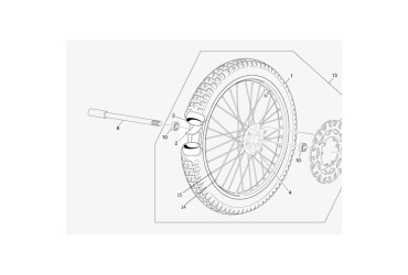BEARING FRONT HUB 50 END